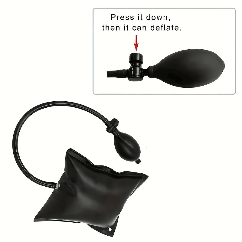 Professional Auto Tools Auto Emergency Repair Tool Kit with Thin Rod Wide Rod S-S-Hook Air Wedge Bag Pump Car Opening Kit Car Lock Tool Kit Ideal for Automotive Enthusiasts and Home Repair, Without Battery