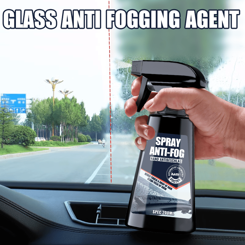 Long-lasting Anti-fog Spray, Suitable for Car Glass and Helmets, Windshield and Car Window Defogging Agent, Improve the Clarity of Mirrors and Glass Anti-fog Spray