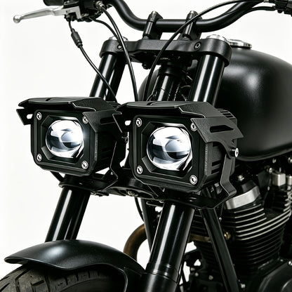 [Ideal Gift] 200W LED Lights, 23000LM Super Bright Motorcycle Lights, Used for High Brightness External Lighting Decoration Lights of Automobiles, Ships, Off-Road Pickups, Motorcycles, Ideal for Gifts Easy to Install Efficient Lighting, Without Battery