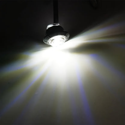 Set of 12 Universal DC12V LED Lights for Caravans, Trucks, Atvs, And Boats, Without Battery
