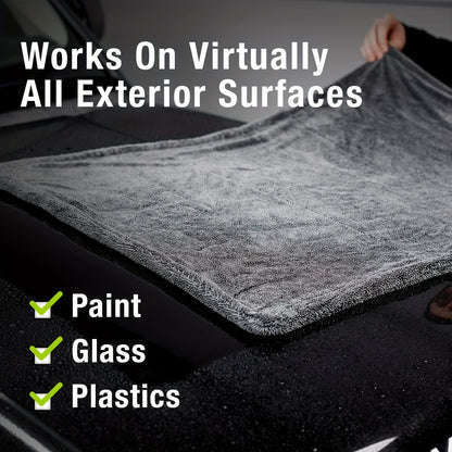 Microfiber Towels for Cars - 1300GSM X Large Size Quick Dry High Absorbent Edgeless Streak Free - Car Drying Towel for Detailing 24x36in