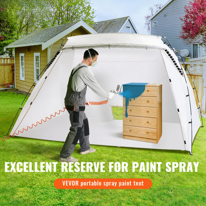VEVOR Spray Paint Shelter Spray Paint Tent 90*62*62in/120*84*72in Portable Paint Booth DIY