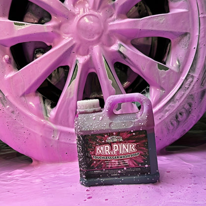 1L/33.82Oz Pink High-Foam Concentrated Car Wash - Effectively Cleans Without Stripping, Removes Contaminants, Softens And Breaks Down Dirt, Suitable for Cars, Trucks, Suvs, Motorcycles, And Rvs, Concentrated Formula for Best Results