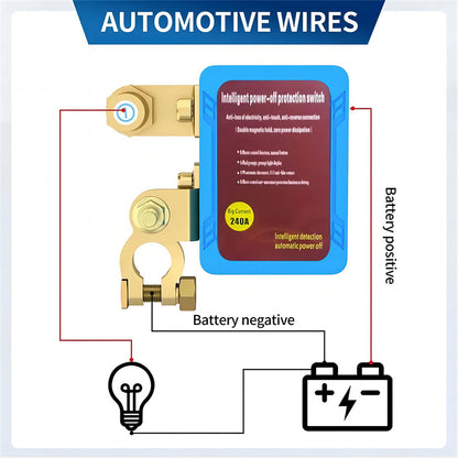 Remote Battery Disconnect Switch 12V /24 V 240A Battery Kill Switch for Auto RV ATV, Power Cutoff Switch, Remotecontrolled Switch, Easy Installation, Reliable Construction, Highcurrent Handling, Power Disconnect, Auto Enthusiasts, Rv Owners