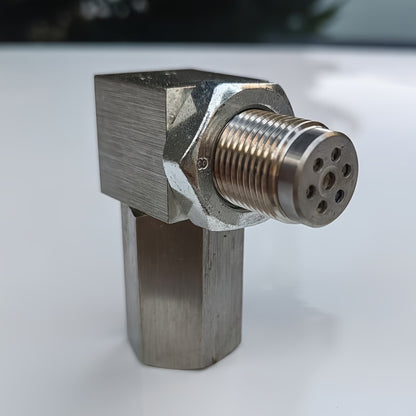 90-Degree Stainless Steel Sleeve Adapter, Universal Three-Way Expansion Connector, Suitable for M18 × 1.5 Oxygen Sensors - Compatible with Closed-Loop Frequency, Offers Catalytic Aging Protection, Durable Repair Tool