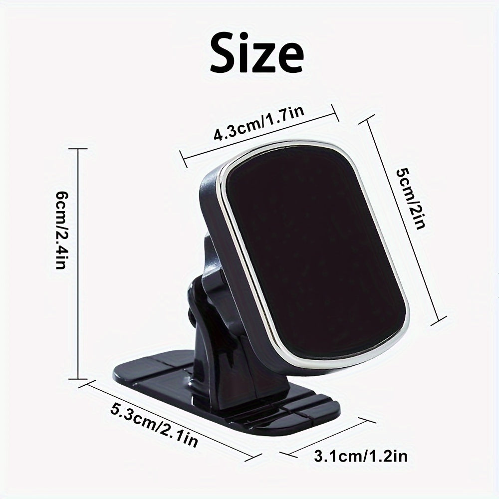 Magnetic Adhesive Bracket for Holding Mobile Phones in Cars, Designed for Center Console Use