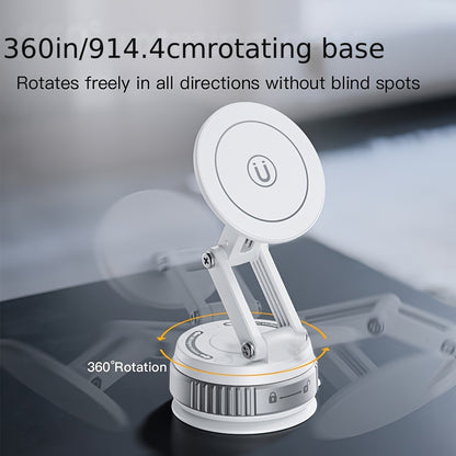 360-Degree Rotatable Magnetic Phone Holder - Compatible with for All Smartphones And Vehicles, Works with Iphone 16/15/14/12 - Compact And Foldable Car Mount with Strong Grip - Trendy Car Accessory