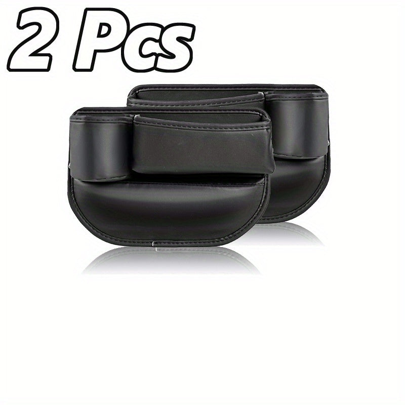 1 Set Universal Car Seat Gap Organizer - Multifunctional Storage Box with Pocket, Wallet, Keys, Card, Cup, and Phone Holder for Auto Interior Accessories