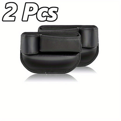 1 Set Universal Car Seat Gap Organizer - Multifunctional Storage Box with Pocket, Wallet, Keys, Card, Cup, and Phone Holder for Auto Interior Accessories