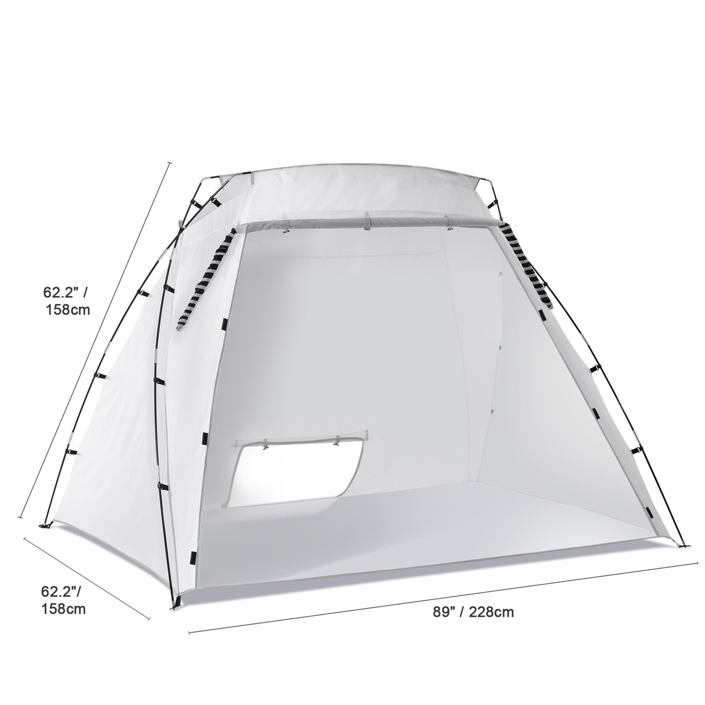 VEVOR Spray Paint Shelter Spray Paint Tent 90*62*62in/120*84*72in Portable Paint Booth DIY
