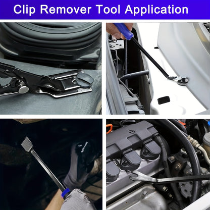 17pcs Professional Auto Trim Removal Tool Kit - with Picks, Pry Tools, Metal Scraper & Magnetic Telescopic Pickup for Car Dash, Panel, Bicycle Maintenance