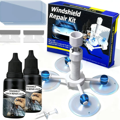 15-Minute Windshield Crack Repair Kit | Save Over $200 Compared to Replacement, Portable Adhesive, Clear Vision, Fix Deep Cracks Without Professional Tools, Fast Results A Father'S Day Gift