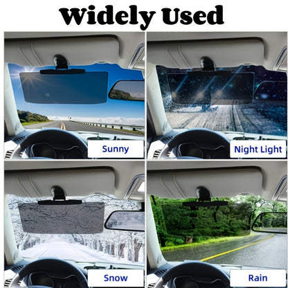 Car Visor Extender, Polarized Anti-Glare UV400 Blocker, Safety Clip Adjustable Extender, Universal, Safe And Comfortable Driving
