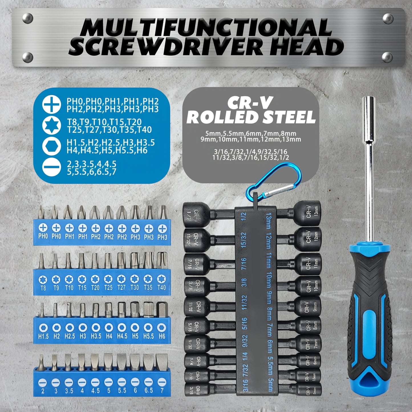 [Precision Screwdriver Set] 43/83/88Pcs Chrome Vanadium Steel Magnetic Screwdrivers Set, Slotted Hex Torx Bits Precision Screwdriver Rod Set, Professional, Durable, Durable Storage Case, Precision Screwdriver Set For Tools For Men