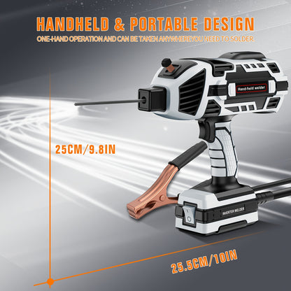 Portable Welder, 110V Handheld Welder with IGBT Inverter, 6-Level Adjustable Current, Portable Arc Welding Torch