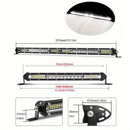 22inch 10inch LED Work Light Bar + 4inch LED Light Bar for Car Truck Offroad 4x4 Jeep SUV UTV ATV Tractor Off Road, No Battery Required