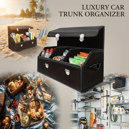 Versatile Car Trunk Organizer with a Spacious Design, Collapsible for Easy Storage, Perfect for Keeping Decorative Items And Practical Tools Neatly Arranged
