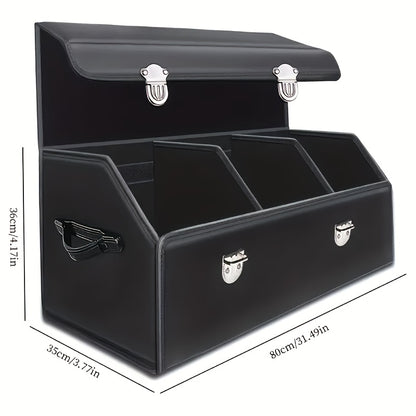 Versatile Car Trunk Organizer with a Spacious Design, Collapsible for Easy Storage, Perfect for Keeping Decorative Items And Practical Tools Neatly Arranged
