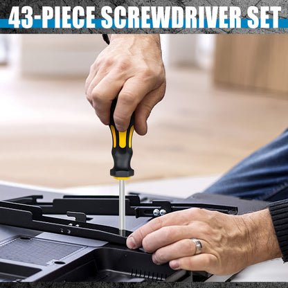 [Precision Screwdriver Set] 43/83/88Pcs Chrome Vanadium Steel Magnetic Screwdrivers Set, Slotted Hex Torx Bits Precision Screwdriver Rod Set, Professional, Durable, Durable Storage Case, Precision Screwdriver Set For Tools For Men