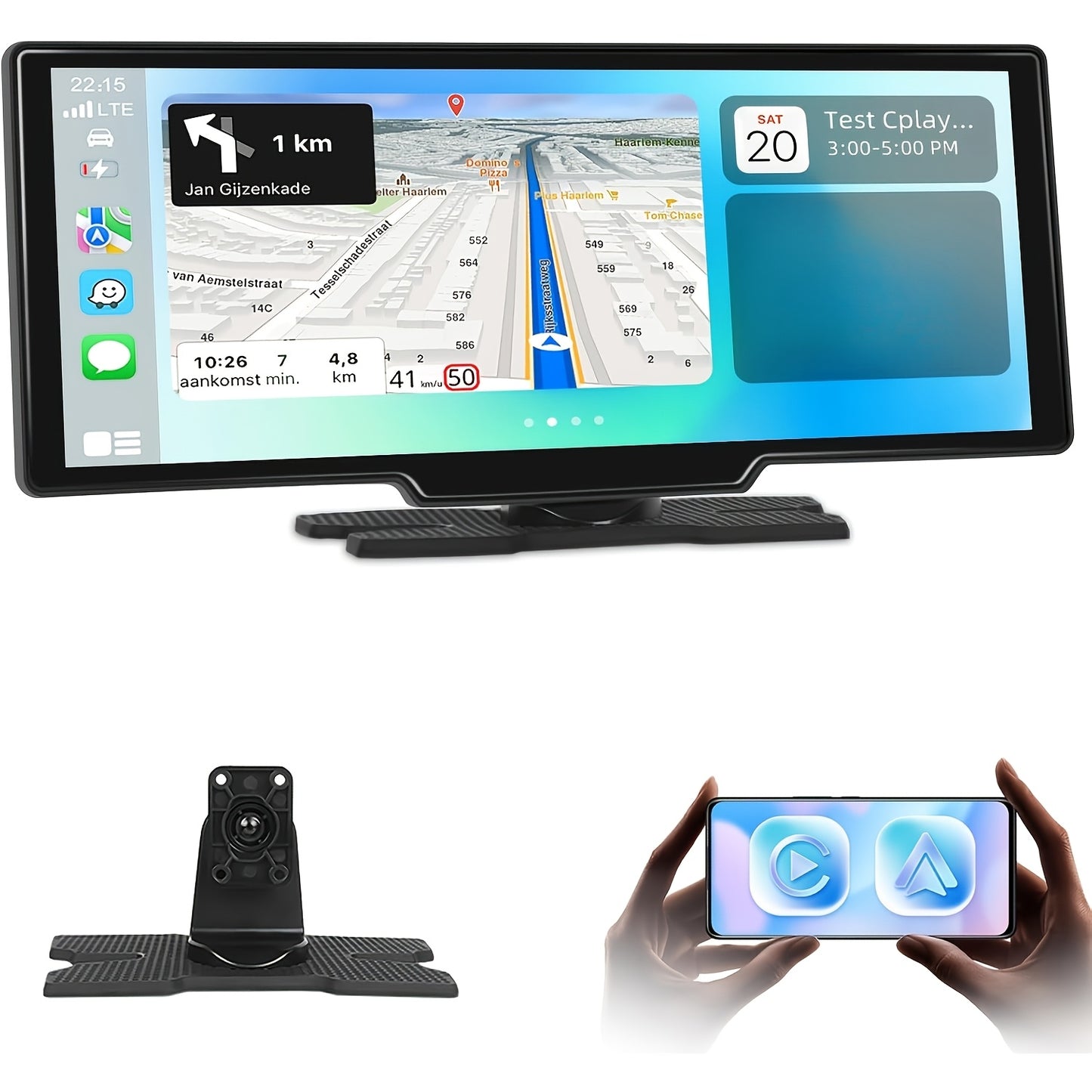 2026 New 7-inch Car Display With Built-in Audio System, Ultra HD Touchscreen, Backup Camera, Wireless Connectivity, GPS Navigation, Supports CarPlay And Android Auto, Mirror Link, FM Radio. Opional 10.26" 9" Carplay Wireless Car