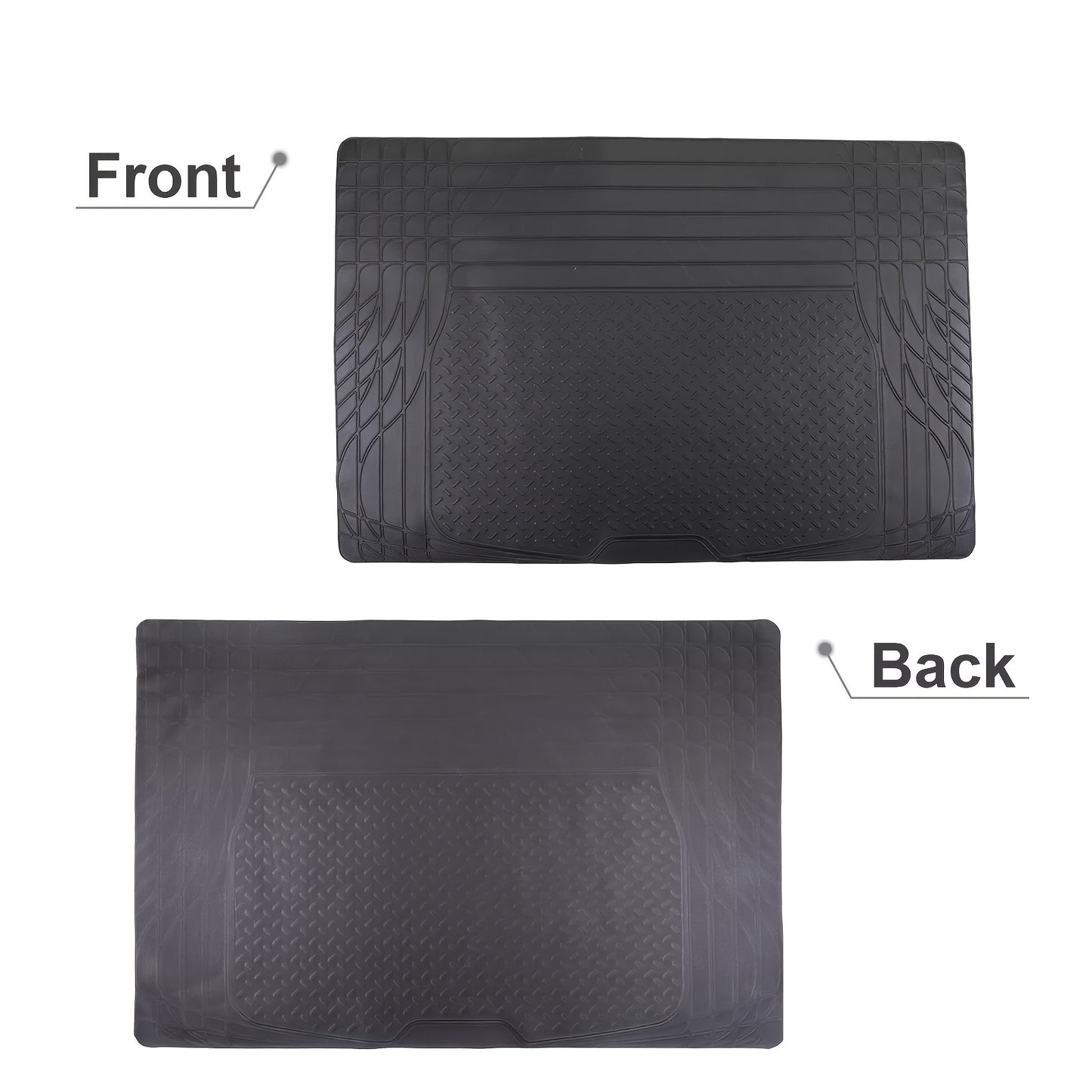 Vehicle Mat Universal Fit Trunk Cargo Liner All Weather Protection Seat Back Protector Trim-to-Fit Trunk Mat Compatible with Most Cars SUV Sedan