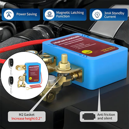 Remote Battery Disconnect Switch 12V /24 V 240A Battery Kill Switch for Auto RV ATV, Power Cutoff Switch, Remotecontrolled Switch, Easy Installation, Reliable Construction, Highcurrent Handling, Power Disconnect, Auto Enthusiasts, Rv Owners