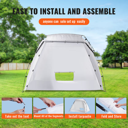 VEVOR Spray Paint Shelter Spray Paint Tent 90*62*62in/120*84*72in Portable Paint Booth DIY