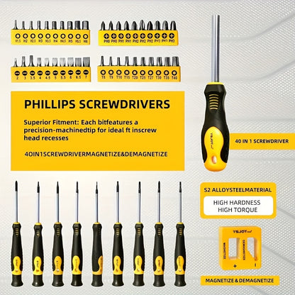[Precision Screwdriver Set] 43/83/88Pcs Chrome Vanadium Steel Magnetic Screwdrivers Set, Slotted Hex Torx Bits Precision Screwdriver Rod Set, Professional, Durable, Durable Storage Case, Precision Screwdriver Set For Tools For Men
