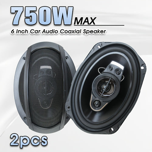 2pcs 6X9-inch 1300W(2X650W) 5-way Full-frequency Coaxial Car Speakers, Surround Sound Channel Configuration2.2, with Dust Cover And Audio Cable for Car Door Auto Audio Music Stereo Door Speakers, Perfect for Car Audio Upgrade, Without Battery