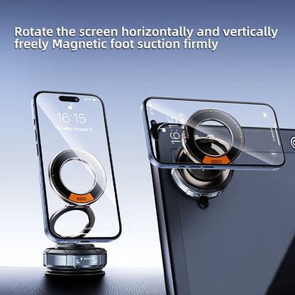 Car Mount 360 Degree - Rotatable Adjustable Vacuum Magnetic Car Phone Holder, Magnetic Phone Holder for Car/Gym/Mirror/Smooth Surface, Suitable for Magsafe IPhone16/15/14/13/11/11Pro Max And Android Phones And Tablets