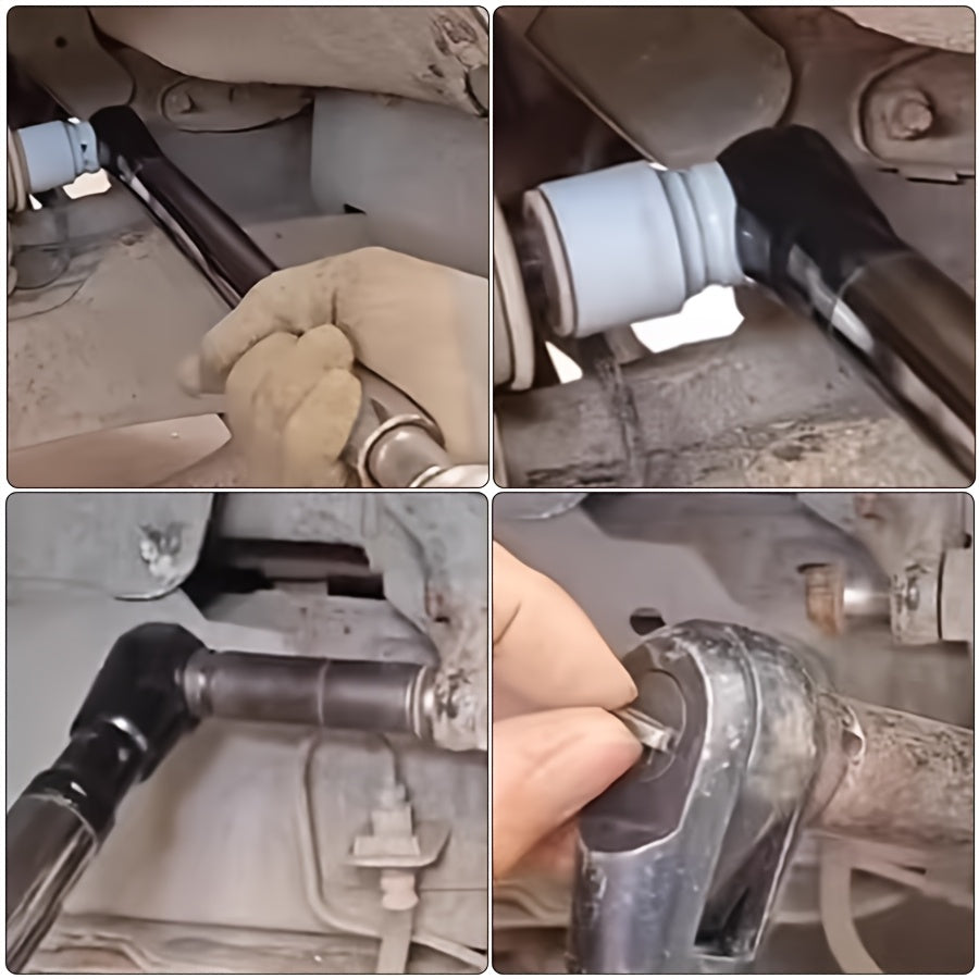 [3-In-1 Impact Wrench] 1/2" Offset Extension Wrench for Impact Drills, Ratchet Extended Wrench, Electric Extended Wrench, 3-In-1 Impact Wrench Extender, Suitable for Confined Spaces