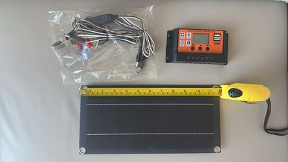 2026 New 18V Portable Solar Charging Kit with 100A Smart Controller for Camping RV Travel Fishing Caravan Off-Grid Outdoor Power Holiday, Without Battery