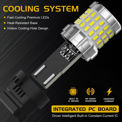 2pcs 3157 3156 3057 4114 4157 P27/7W for Brake Light Bulbs Stop Tail Parking Lights Bulbs Reverse Lights Bulbs Backup Bulbs Turn Signal Bulbs DRL Light Bulbs White Red Amber Yellow Super Bright