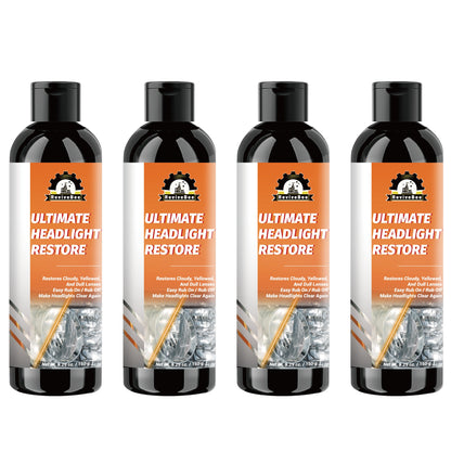 Automotive Headlight Repair Kit - Quick Refurbishment Solution, No Polishing Required, Instantly Clear Cloudy Lenses, Enhances Visibility & Brightness, Easy-to-Use Restoration and Care Kit for Car Headlight Maintenance, Headlight Cleaner