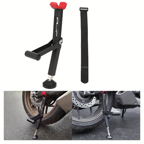 Motorcycle Wheel Lift Stand - Adjustable Rear & Front Wheel Support for Dirt Pit Bikes, Supermoto, Street Bikes, Racing ATVs, Quads, KAYO Scooters, and Endros - Heavy-Duty Iron Construction with Road Racing Stability and Comfort, Motorcycle