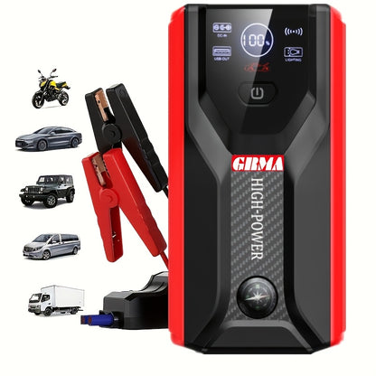A3 Car Starter, Portable Car Battery Booster (2.38gal Gas/1.72gal Diesel), 12V Ultra-Safe Lithium Battery Jumper for Car Battery Jumpers