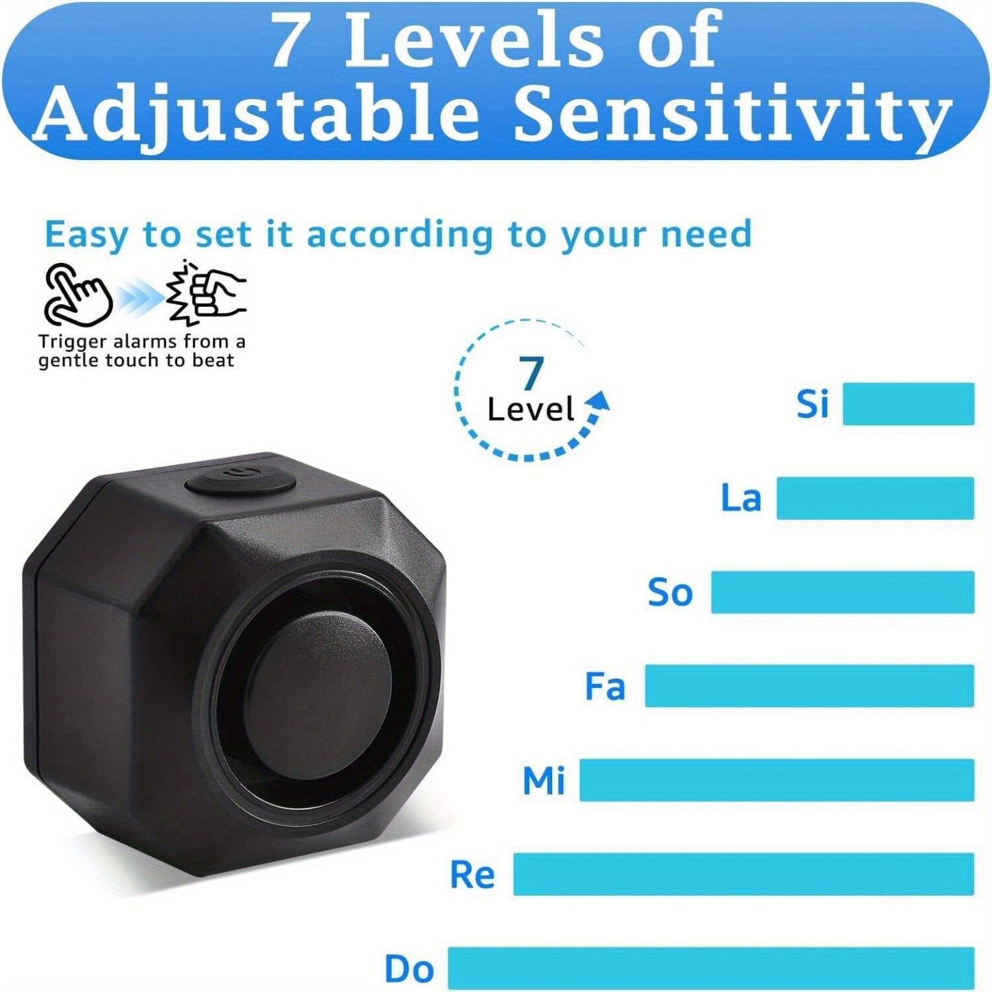Bike Alarm USB Rechargeable with Mount, Bike Alarm with Remote, Bicycle Alarm System Anti Theft Wireless Bicycle Vibration Motion Sensor 110Db Loud Security for Vehicle Trailer Motorcycle Car