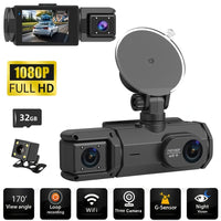 S2-three Camera Dash Cam+32G