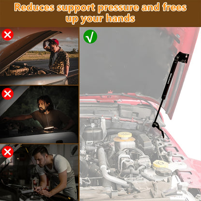 Suitable for 2018-2026 Jeep for Wrangler JL & Gladiator JT 2/4Door-Car Engine Hood Support, Steel Material Car Accessories Quick-Release Hood Gas Spring Strut Replacement Stabilizer Shock Absorber Set Auto Accessories