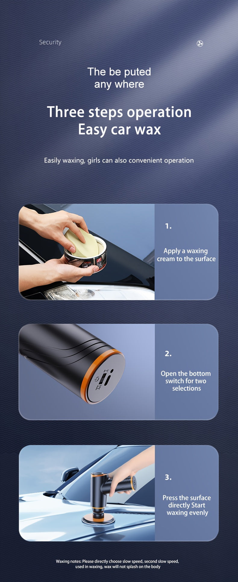 100W Wireless Rechargeable Car Waxing Machine- Small Polisher Locomotive With Repair Scratch- For Multifunctional Portable Polishing!