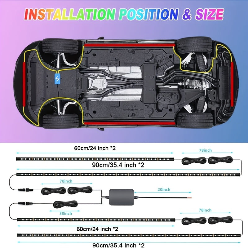 [LED Rock Lights] 8pcs And 4pcs - 15 LED/8 Pods Metal Alloy Upgraded LED Rock Lights, Suitable for Trucks, RGB LED Rock Lights with APP/Music Mode, Suitable for Jeeps, Trucks, UTVs, SUVs And Golf Carts, Neon Light Chassis Kits for Backlights, Car Accessor
