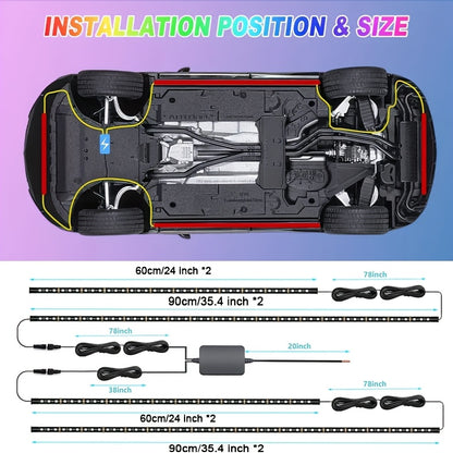 [LED Rock Lights] 8pcs And 4pcs - 15 LED/8 Pods Metal Alloy Upgraded LED Rock Lights, Suitable for Trucks, RGB LED Rock Lights with APP/Music Mode, Suitable for Jeeps, Trucks, UTVs, SUVs And Golf Carts, Neon Light Chassis Kits for Backlights, Car Accessor