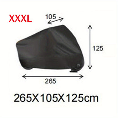 190T Universal Fit All-Waterproof, Dustproof, Sunscreen Heavy Duty Motorcycle Cover, Waterproof All Seasons Indoor Outdoor Protection, Sport Bikes Cruisers Scooter Touring Off-Road