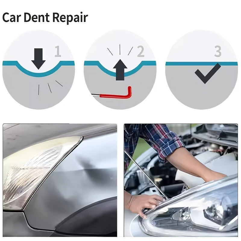 BESPER Car Door Tool Kit Inflatable Air Pump Auto Window Door Open Fixing Gripper Tools Long Reach Kits with Carrying Bag