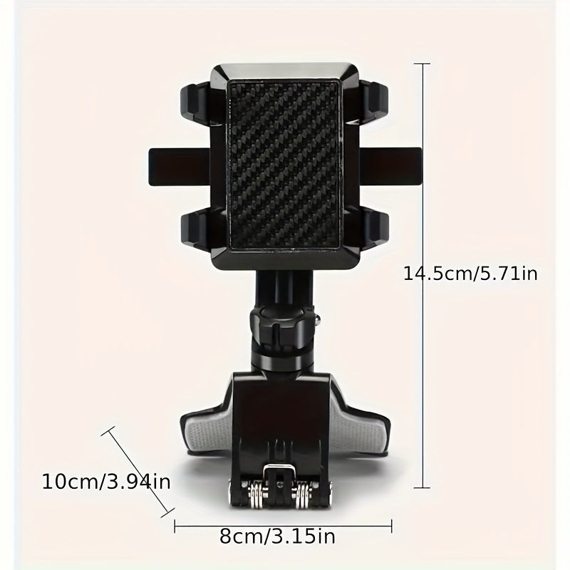Creative Car Mobile Phone Holder Can Rotate 360 Degrees Car Dashboard Navigation Mobile Phone Holder with Parking Number Plate