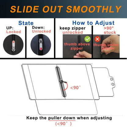 Polarized Car Sun Visor Extender | Adjustable Clip-On Design For Glare And UV Blocking, Durable PC Material, Fits All Vehicles, Road Safety - Sun Visor For Car