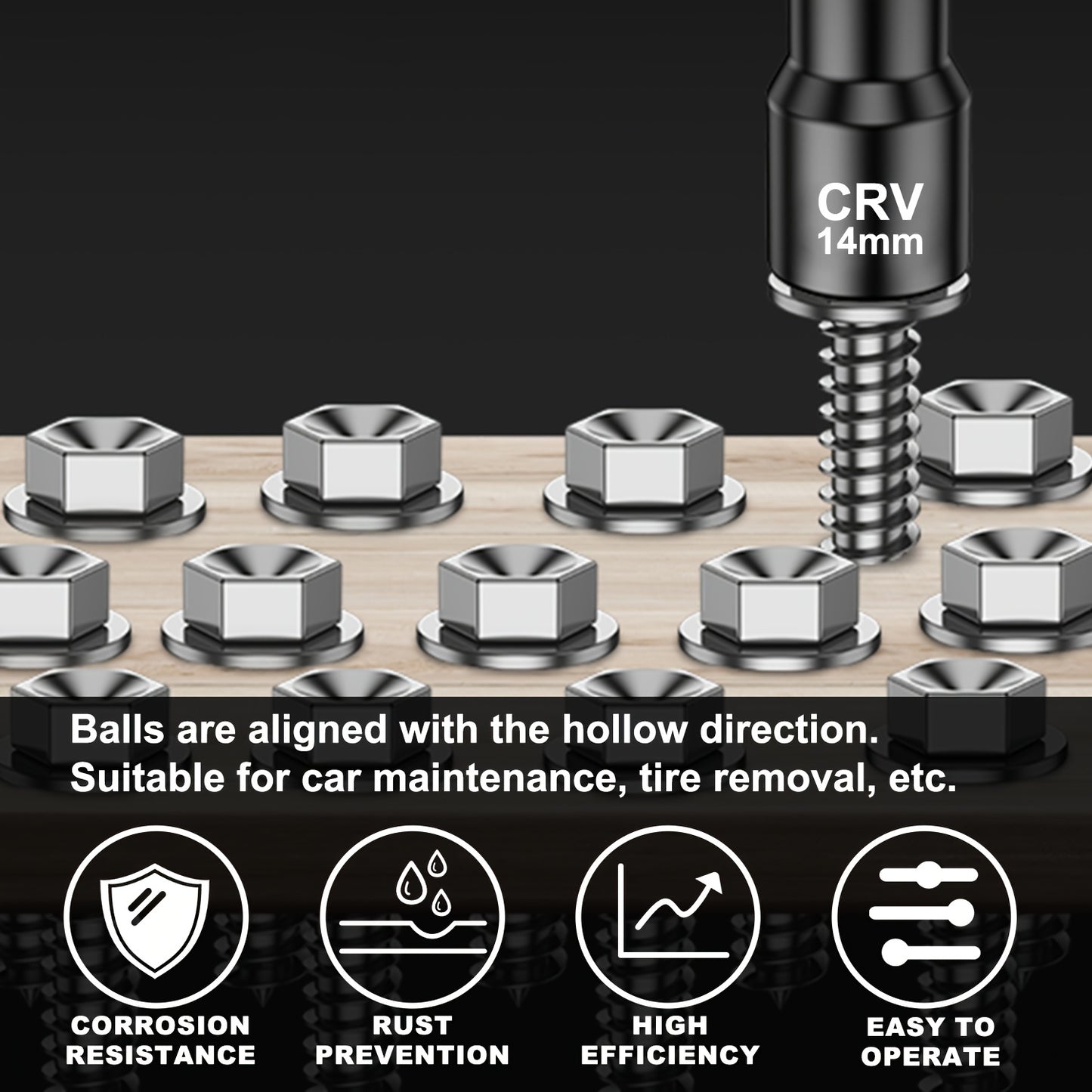 [Magnetic Nut Driver Set] 1/4" Hex Shank | Magnetic Nut Driver Set | 15pcs | Impact Nut Driver Set | SAE (1/4" to 9/16") And Metric (6-14Mm) | Chrome Vanadium Steel