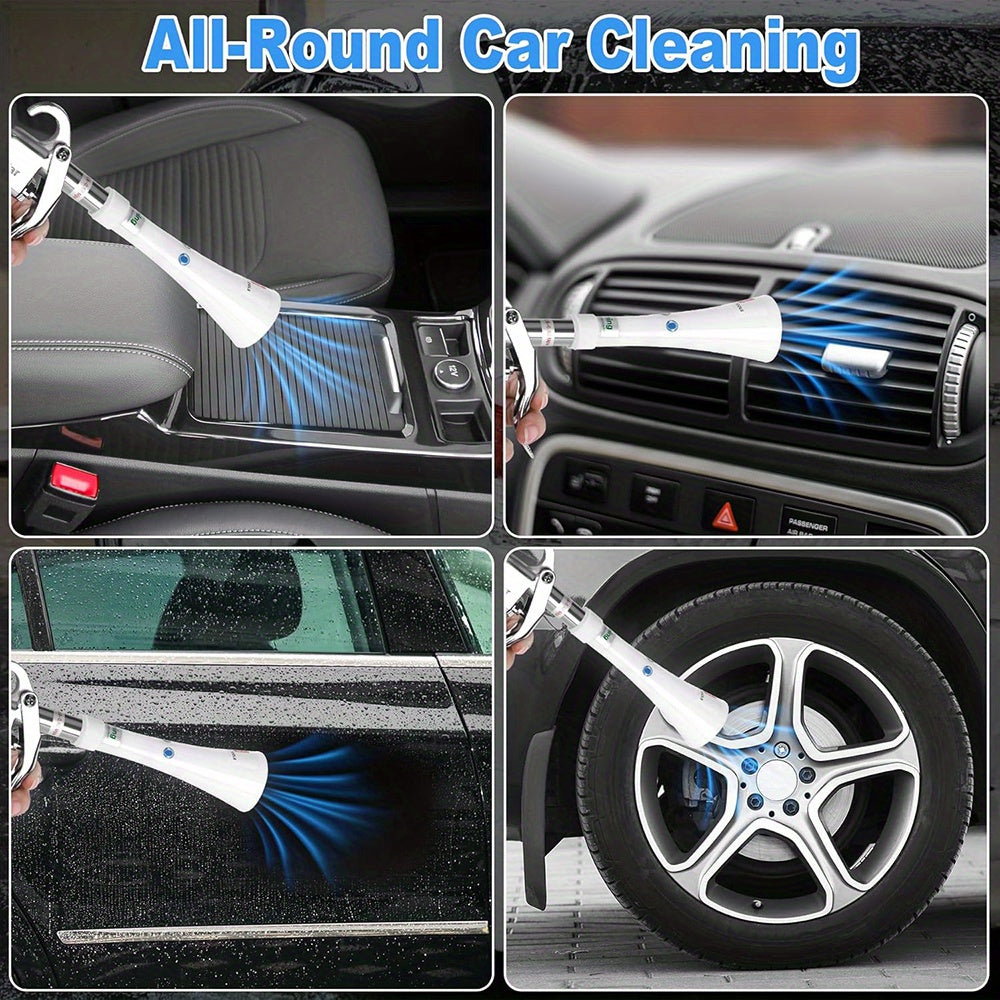 Dry Cleaning Gun with Brass Adjustable Air Flow Nozzle, Air Blower Gun Quickly Blasts Dirt and Dust from Surface Works with Air Compressor