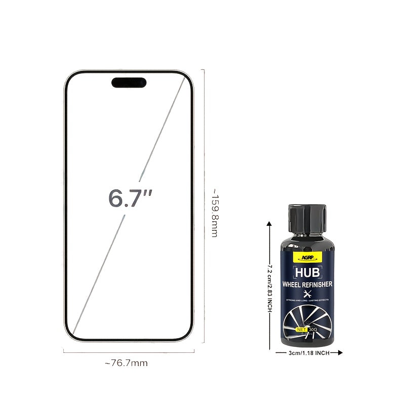 Kit for Repairing And Restoring Scratches on Car Wheels - Professional Hub Refinishing for Aluminum And Steel Rims - Metal Shine Rejuvenator with a Long-Lasting Protective Layer