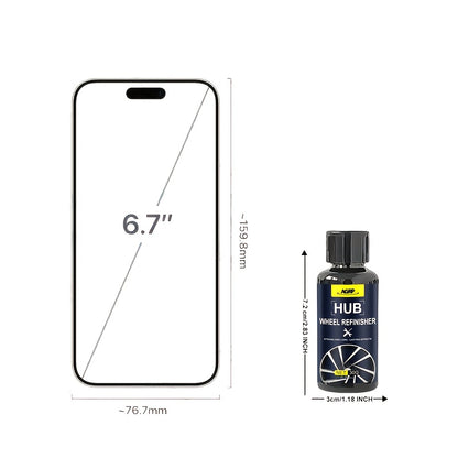 Kit for Repairing And Restoring Scratches on Car Wheels - Professional Hub Refinishing for Aluminum And Steel Rims - Metal Shine Rejuvenator with a Long-Lasting Protective Layer